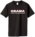 Obama For President Top Quality Black T-Shirt (closeout)