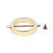 Ruifan 1Pair 14G Nipple Shield Ring Bars 316L Surgical Steel Circle Plating Gold Bar with Spikes Body Piercing Jewelry