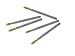 PREMIUM GOLD COBALT TWIST DRILL #62 PACKAGE OF 10 .0380"