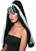 HIGHTOP BLACK/WHITE WITCH WIG HALLOWEEN FANCY DRESS