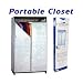 Portable Closet Storage Unit Over 5 Feet Tall White