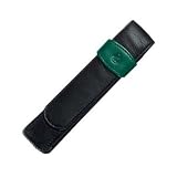 Pelikan Leather Single Pen Case Black/Green