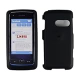 Black Rubberized Hard Protector Case for LG Rumor Touch LN510