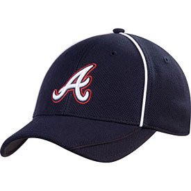 MLB Atlanta Braves Authentic Batting Practice Cap (Navy, Medium/Large)