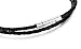 FIBO STEEL 4mm Stainless Steel Braided Leather Necklace for Men Women Rope Chain, 20 inches