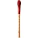Moeck 1020 Flauto 1 Plus Sopran-Blockfl�te Deutsch mit Einfachloch Burgunder-Rot Schulblockfl�te Holz-Kunststoff-Kombination