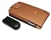Piel Frama Premium Leather Case with SNAP Closure for the Apple iPhone 4 (Black/Tan)