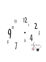 Ambiance Live Vinilo Decorativo Clock numbers in different sizes Negro