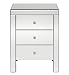 Mirrored 3 Drawer Chest