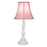 Home Design, Candlestick Base Table Lamp, White
