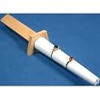 Ring Stick White Leather Display Wood Mandrel