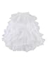 Artwedding Adjustable Wedding Prom Dress 4 Hoop 6 Layer Bridal Crinoline Petticoat Slips, White