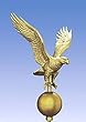 Sunsetter 12" Gold Eagle For Flagpole (Gold) (7"L x 9"W x 13"H)