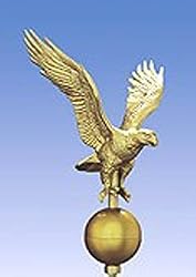 Sunsetter 12" Gold Eagle For Flagpole (Gold) (7"L x 9"W x 13"H)
