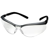 AO Safety 11380 Bx Anti-Fog Safety Glasses, Silver Black Frame, Clear Lens by AO Safety