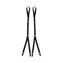 Stirrup Style Black Shirt Stays - 2 Pack