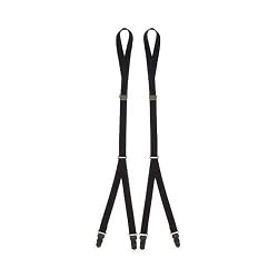Stirrup Style Black Shirt Stays - 2 Pack