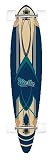 46 complete 8 ply maple longboard skateboard NEW Pinstripe Blue