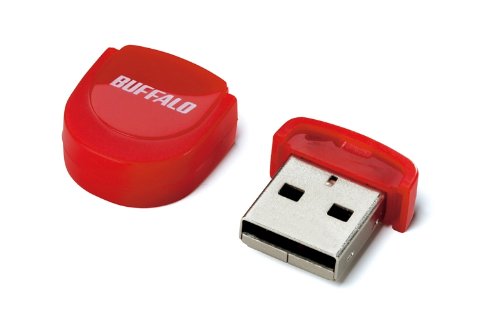 BUFFALO マイクロUSBメモリー レッド 16GB RUF2-PS16G-RD