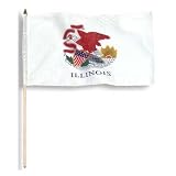 Illinois Flag 12 x 18 inch
