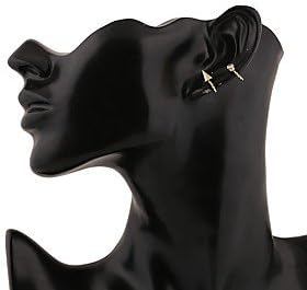 OgaVa European and American Fashion Rivet Diamond Earrings