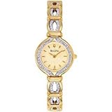 Bulova Watches, Bulova Ladies' Crystals available in Stainless Steel or Gold Tone , White Black or... by Bulova