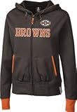 Cleveland Browns White Classic Logo Hoody Sweatshirt