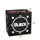 Block Black Bow Target B16 16X16X12