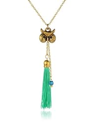 Steve Madden Owl Tassel Y-Shaped Necklace, 20"