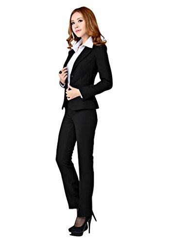 Fillon_Collection レディース 2ボタン OL パンツスーツ 上下セット