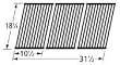 Porcelain Coated Stainless Steel Wire Cooking Grid for Centro, and Charbroil Grills (set of 3)