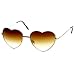zeroUV - Small Thin Metal Heart Shaped Frame Cupid Sunglasses