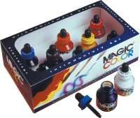 MAGIC COLOR ACRYLIC INK SET OF 8 x 28ml Bottles with dropper lids