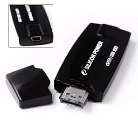 Memorysolution - 32GB modules<br>for Samsung - Solid State Disk - Solid State Disk (SSD), portable eSATA, USB-Drive, MLC, SATA read up to 90MB/s, write up to 45MB/sUSB read up to 30MB/s, write up to 25MB/s1500 G shockMini USB type B<br>Part# SSD32GESATAS-R