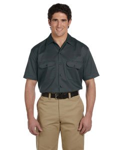 Dickies Men's 5.25 oz. Short-Sleeve Work Shirt>3XL CHARCOAL 1574