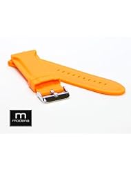 28mm Orange Thick MODENA Italian Rubber watch strap for Panerai