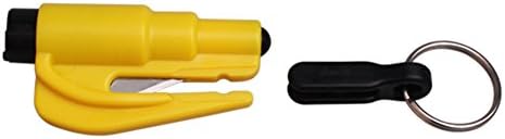 AVOSDER the Practical Original Keychain Car Jeep Emergency Tool Seat Belt Cutter Car Window Breaker Lifesaving Hammer (3 Packs)