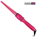 Babyliss Pro Rebel 32mm Hot Pink Conical Wand Hair Curling Tong + Free Heat Mat & Finger Shields