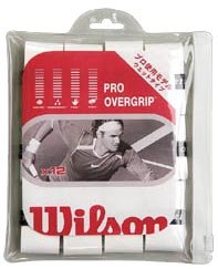 お得な12本入り！Wilson（ウイルソン）プロ・オーバーグリップ（１２本入り）T0635Lホワイト グリップテープ