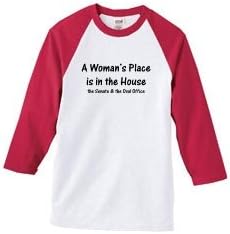 A Woman's Place Is in The House, The Senate & The Oval Office on Adult & Youth Cotton Baseball Jersey (in 8 colors)