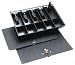 MMF Industries 2252860PK04 Duralite, Cash Tray with Disc-Tumbler Safety Locking Cover - Keyed Differently, 5-Currency, 5-Coin Compartments, 15-1/2W x 2-1/4H x 11-1/4D Inch, Black, Replacement tray for most cash drawers in banks, retail stores and currency exchanges., High-Impact Po (Each)
