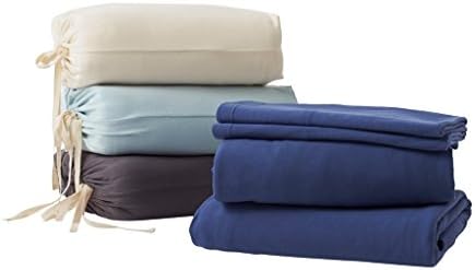 Thread Spread Organics Dream Estate Collection, 500 Thread Count 4 Piece Organic Sheet Set- Color Sage,Size Queen - Fits Upto 18'' Deep Pocket