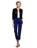 Cluny Women's Netted Bomber Blazer, Black, 2