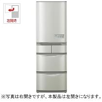 【エコポイント対象商品】日立 415L 5ドア ノンフロン冷蔵庫（ハイブライトステンレス）【左開き】フロストリサイクル冷却 ビッグ＆スリム60 R-S42ZM-LSH