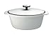 Raymond Blanc by Anolon Cast Iron Oval Casserole, 26 cm, 3.4 Litre, White