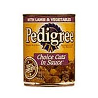 Pedigree Can Dog Food Choice Lamb & Veg. 13.2oz Case(24)