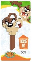 Tasmanian Devil Taz Schlage SC1 House Key Looney Tunes