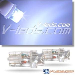 2 HID WHITE INVERTED CONE WEDGE BASE LED 194 158 168