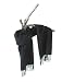 Black Softer than cashmere plain solid colors in 12 by 72 warm winter scarves for Men and Women