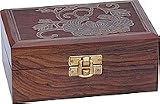 Gift for Her - Jewelry Wood Boxes Hand Engraved Antiqued Finish Indian Style (wc347)